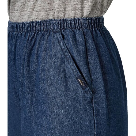 Women's Cotton Pull-On Pant Elastic Waist Size 14 Petite ComfortableFit - Picture 4 of 6